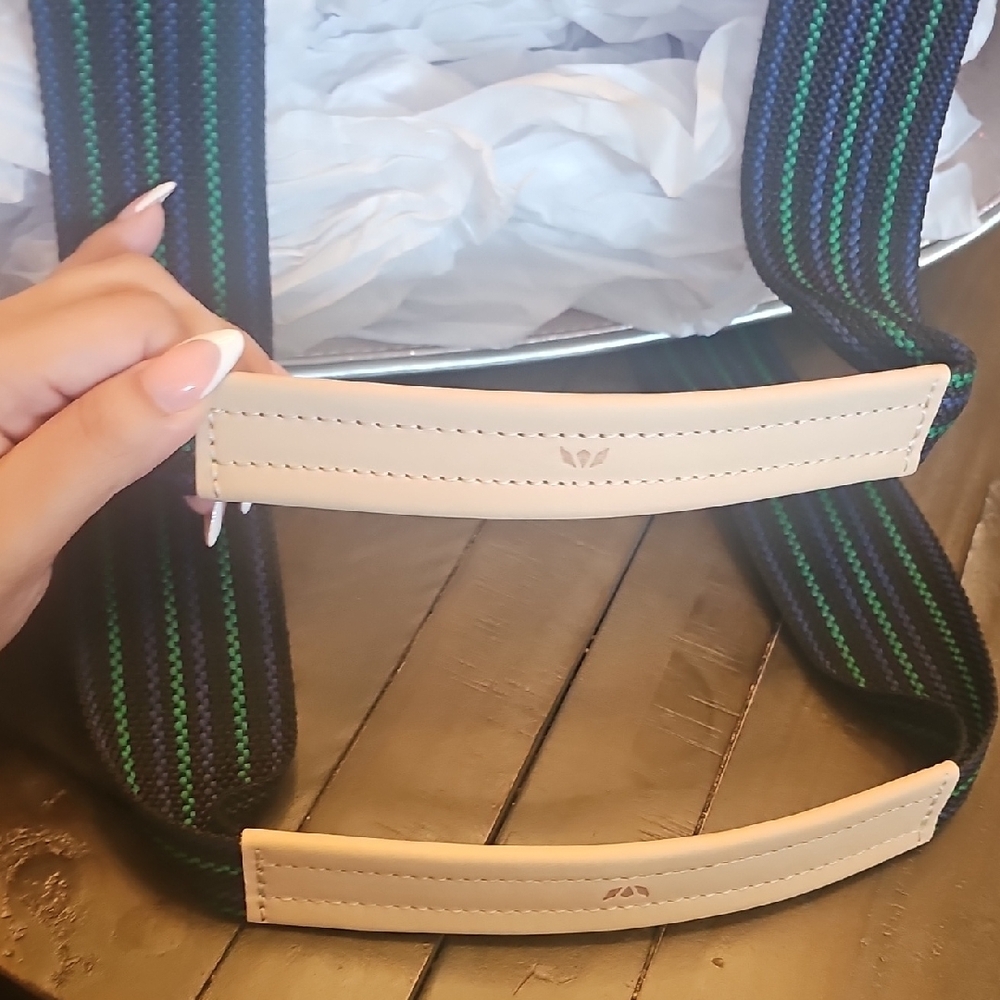 Blue And Orange Geometric Backpack - image 7